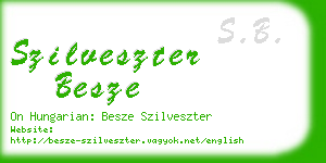 szilveszter besze business card